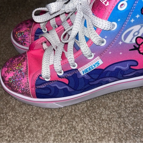 Heelys Pink and Blue Glitter Shoes NWOB - Picture 5 of 10